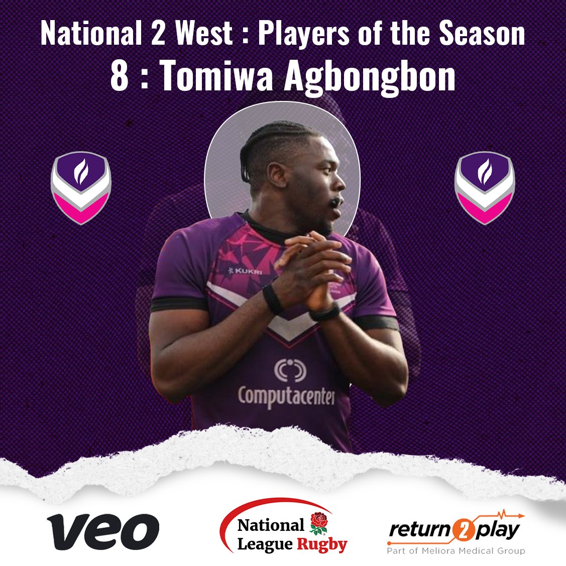 Next in our Players of the Season it's 8. Number 8: Congratulations to @LboroRugby's Tomiwa Agbongbon #Nat2W