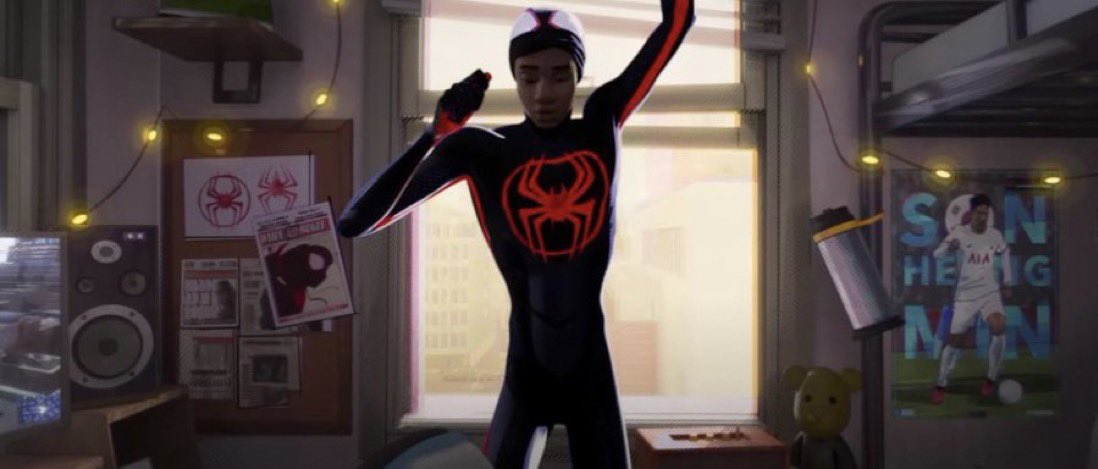 📸| Heung-Min Son poster featured in the new Spider-Verse movie! 🇰🇷🕷️