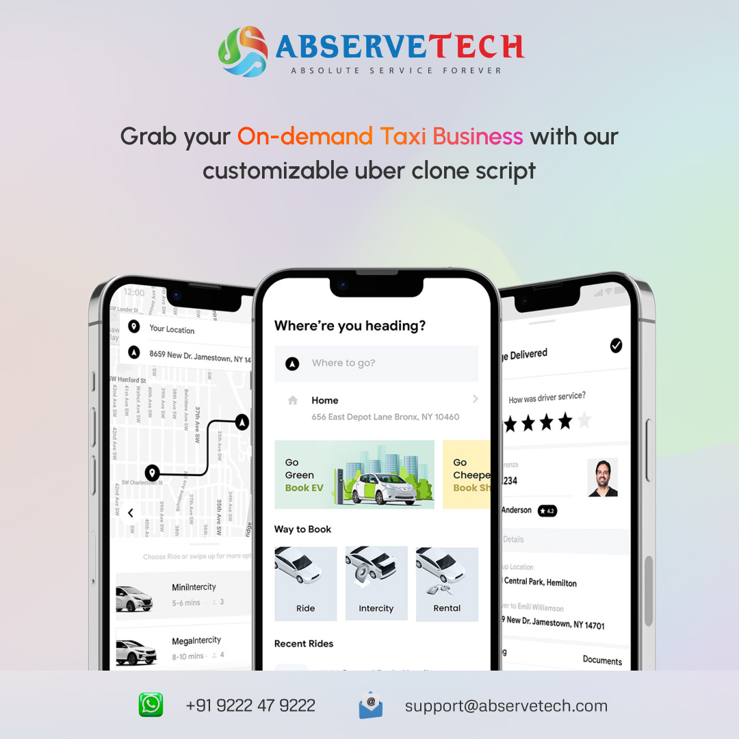abservetech's tweet image. Grab your on-demand taxi business with our Customizable Uber clone script.
abservetech.com/uber-clone/
#UberClone #TaxiBookingSoftware #TaxiBookingScript #Uber #Cab #CabBooking #TaxiBookingBusiness #Entrepreneurs #Startups #StartupIdeas #BusinessIdeas #RebuStar #abs #Abservetech