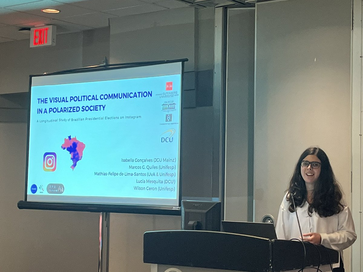 Digital Media and Society Observatory (DMSO) (@dmso_unifesp) on Twitter photo We are presenting right now at a preconf of <a href="/poli_com/">APSA & ICA Political Communication Divisions</a>. <a href="/bellasgon/">Dr. Isabella Gonçalves</a> is showing some results of a work done by our research group with <a href="/HumaneAI2/">Human(e)AI</a> and <a href="/FuJoMedia/">FuJo</a> on the use of visual elements by presidential candidates during the Brazilian elections 2018 and 2022. We are presenting right now at a preconf of <a href="/poli_com/">APSA & ICA Political Communication Divisions</a>. <a href="/bellasgon/">Dr. Isabella Gonçalves</a> is showing some results of a work done by our research group with <a href="/HumaneAI2/">Human(e)AI</a> and <a href="/FuJoMedia/">FuJo</a> on the use of visual elements by presidential candidates during the Brazilian elections 2018 and 2022.