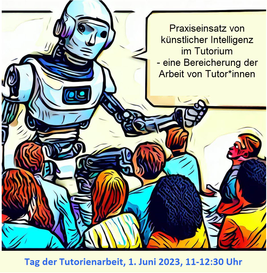 HSD_Paderborn's tweet photo. 1. Juni 11:00 - 12:30 Uhr via Zoom Input und Austausch:
Praxiseinsatz von #KI im #Tutorium- eine Bereicherung der Arbeit von Tutor*innen
Referentinnen: @elerncoach, @unipb & Jenny A. Rohde @TUHamburg
#Netzwerk #Tutorienarbeit #hochschuldidaktik #lehre #hochschule #twittercampus https://t.co/8nW9Rx0NKF