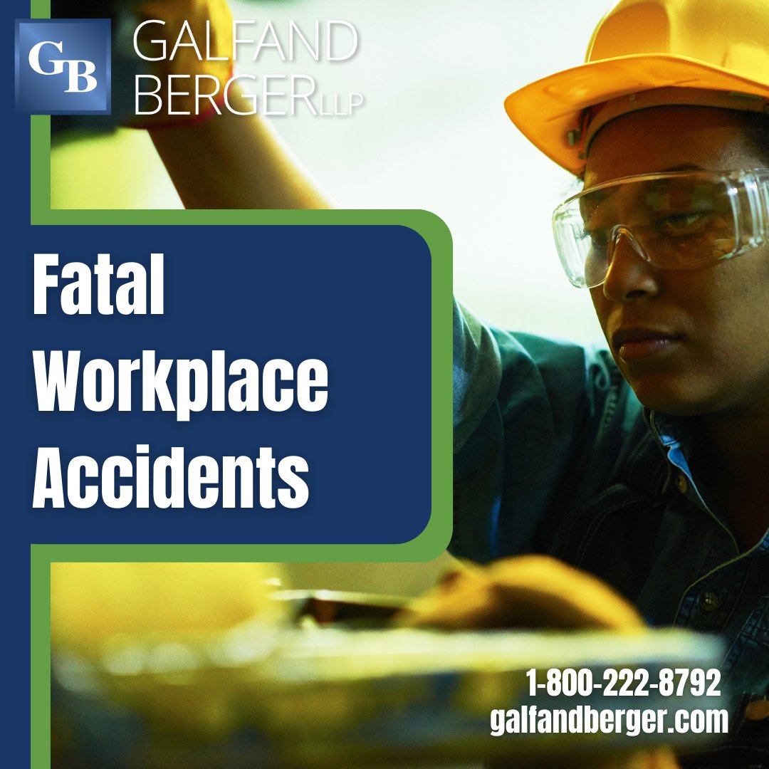 Fatal workplace accidents happen across Pennsylvania, leaving countless families in need of compassionate legal services. Call Galfand Berger LLP at 800-222-8792 to schedule a consultation.

#GalfandBergerLLP #PhilaLawFirm #LegalHelp #Lawyers #WorkplaceAccidents
