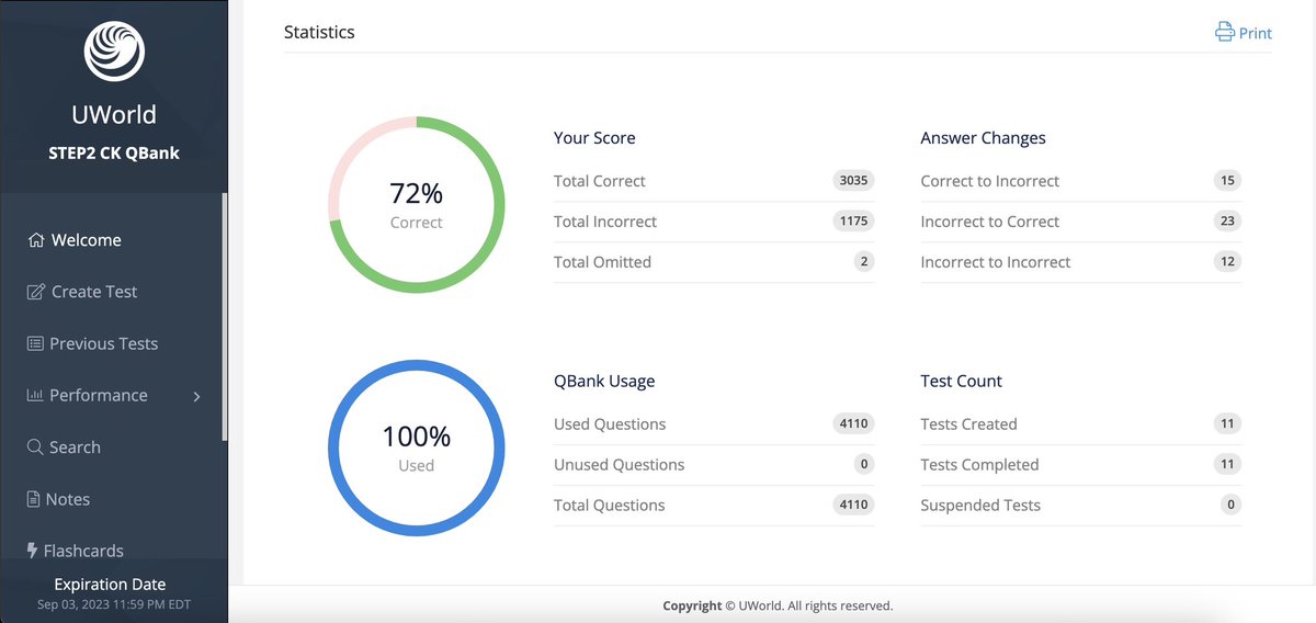 First pass done! Time to start dedicated period ? #MedTwitter #uworld #step2