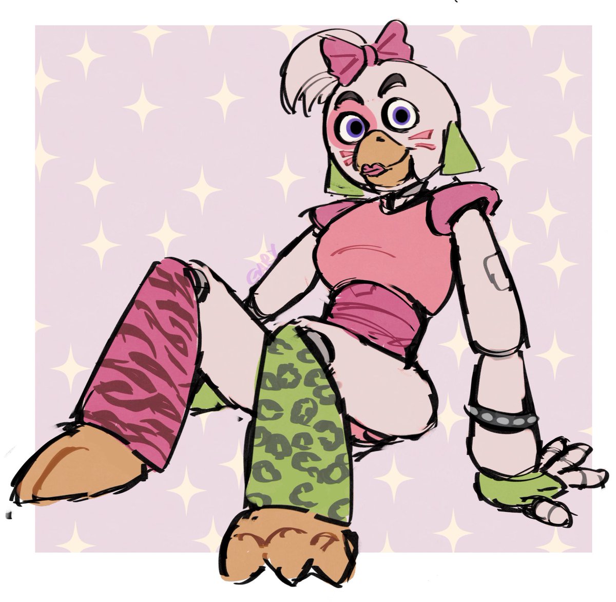 Gary_zilla's tweet photo. I love her a normal amount 

#fnaf #glamrockchica #fnafsecuritybreachfanart https://t.co/zjRBAfcrx0