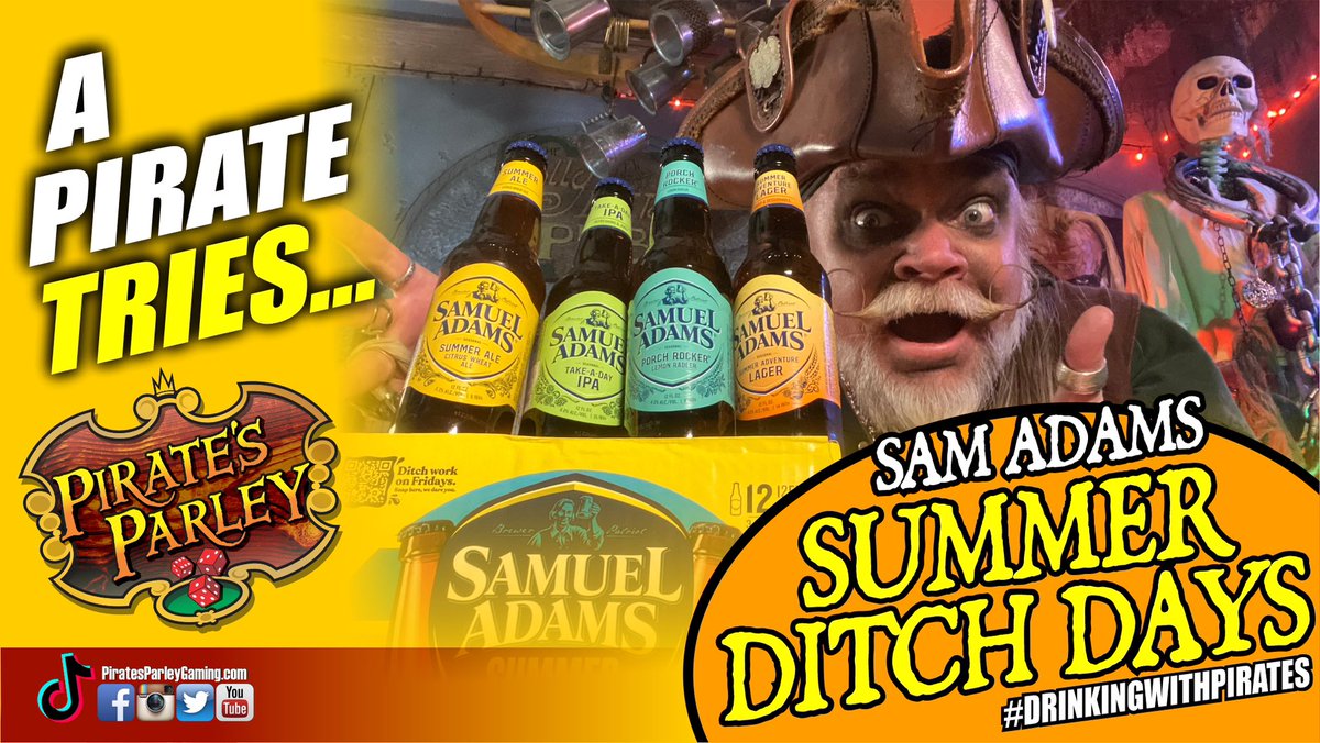 A wild #samadamsbeer pack has appeared! Just in time fir warm weather… #drinkingwithpirates #beertasting #hic! 
youtu.be/NPH9e1joSvk