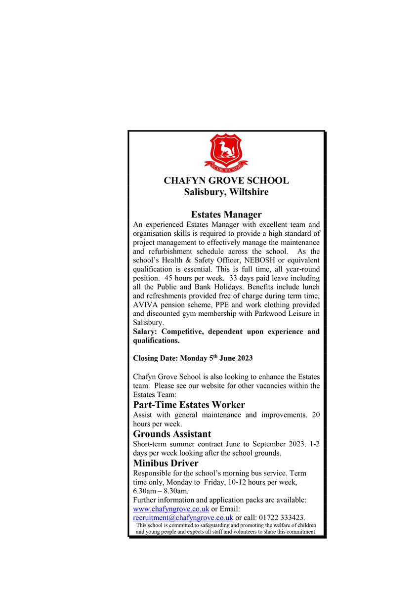Chafyn Grove School tweet media