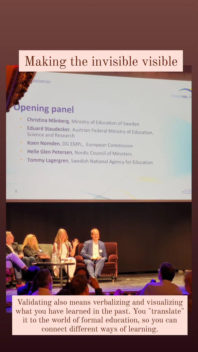 Today I am participating at the #TRANSVALEU conference about the validation of transversal skills.

 #makingallskillsvisible #transversalskills #europeanyearofskills <a href="/eucen/">eucen Network</a> <a href="/OECDEduSkills/">OECD Education</a>