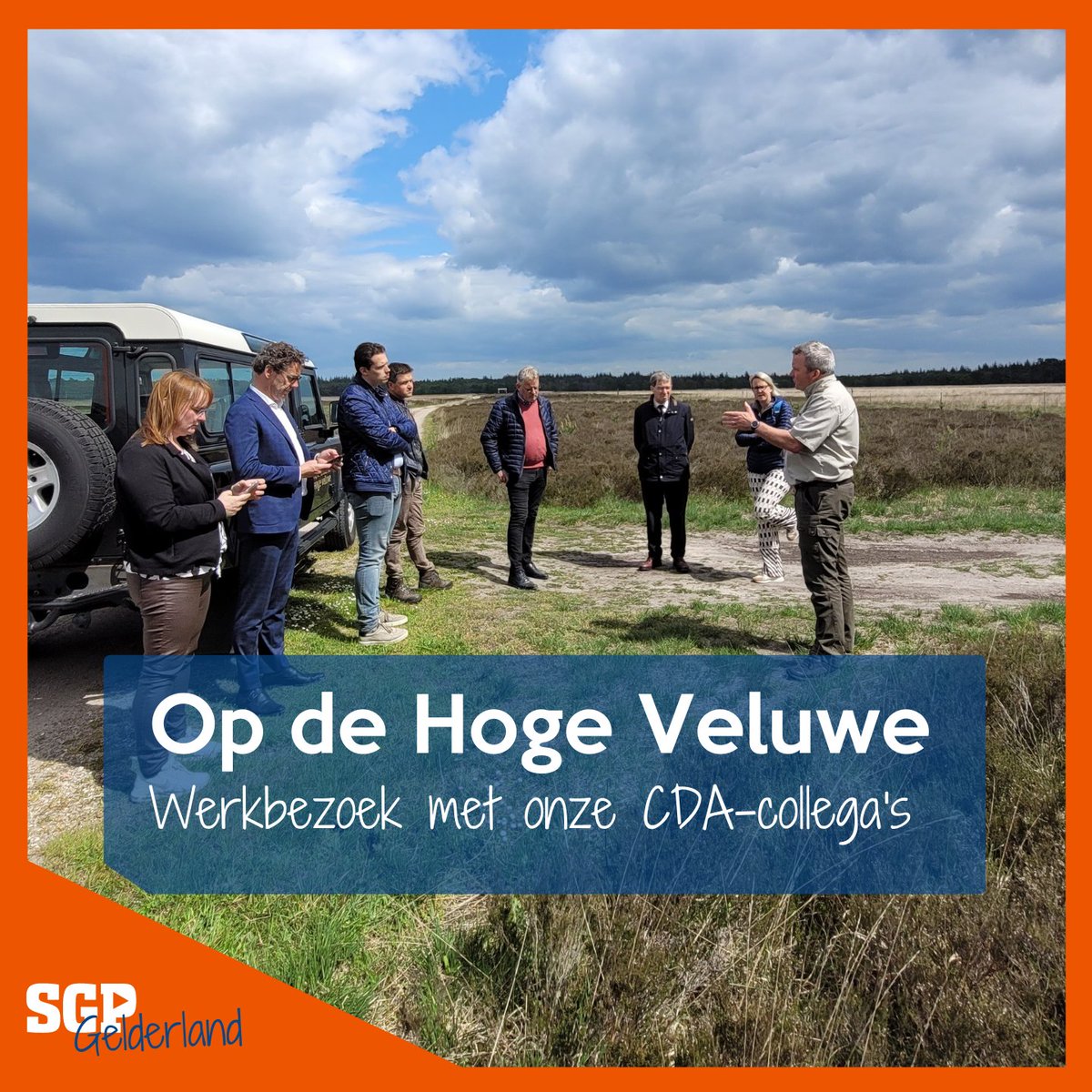 HOGE VELUWE | Vandaag bezoeken we samen met de collega's van <a href="/CDAGelderland/">CDA Gelderland</a> Nationaal Park <a href="/HogeVeluwe/">NP De Hoge Veluwe</a>. Jakob Leidekker geeft ons een rondleiding over het park, en we spreken door over de staat van de natuur, en de impact van stikstof en de wolf.
