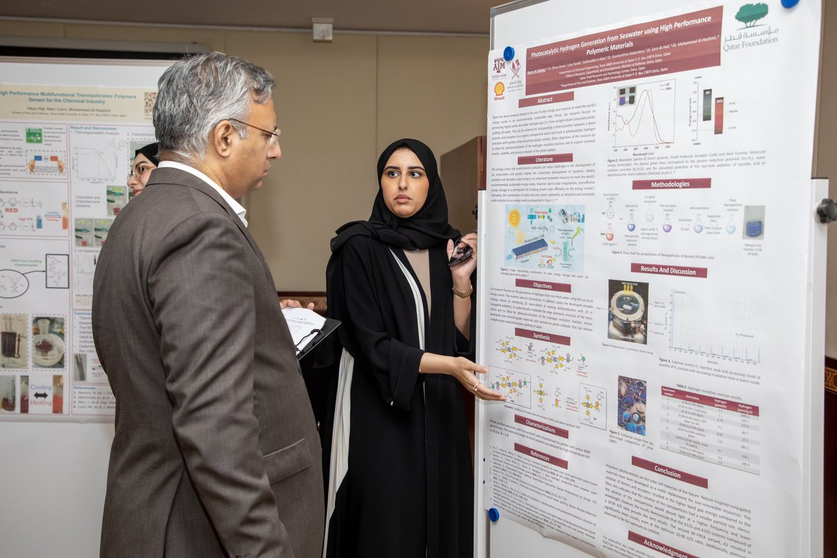 Mohammed Al-Hashimi, PhD, FRSC (@moalhashimi) on Twitter photo We would like to thank all the students, faculty and staff that joined us for our 1st Undergraduate Research Retreat <a href="/TAMUQ/">Texas A&M at Qatar</a>. I would like in particular to thank our industrial representatives for there time in advising the students and judging the poster sessions. We would like to thank all the students, faculty and staff that joined us for our 1st Undergraduate Research Retreat <a href="/TAMUQ/">Texas A&M at Qatar</a>. I would like in particular to thank our industrial representatives for there time in advising the students and judging the poster sessions.