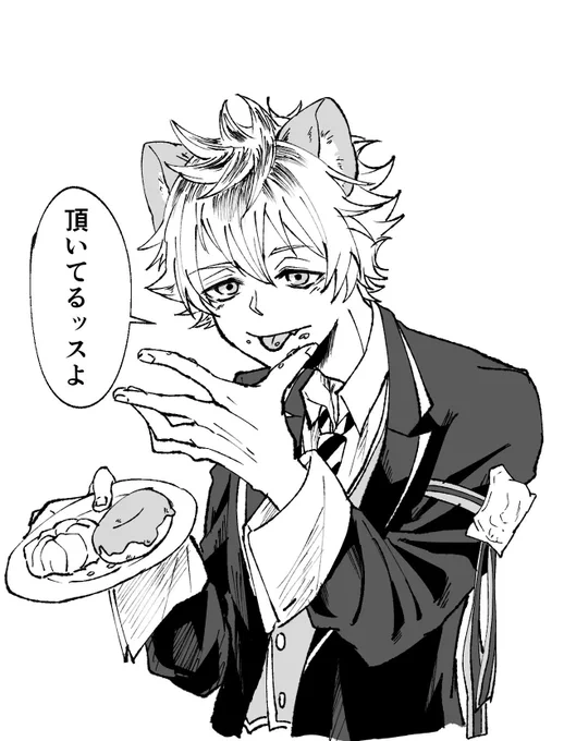 これはお礼に描いたラギ🍩 顔が幼くなった😂