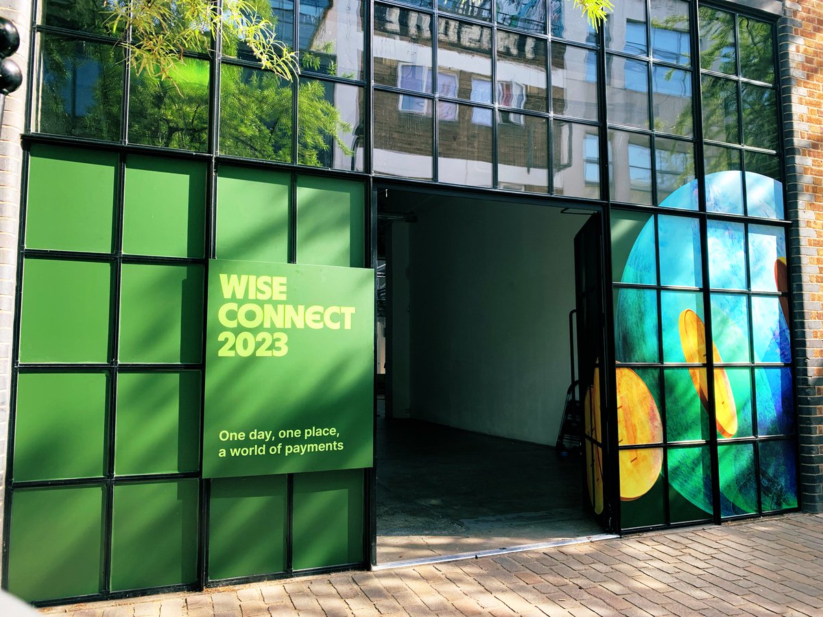 Beautiful day in Shoreditch for the very first  #WiseConnect - Let’s go!