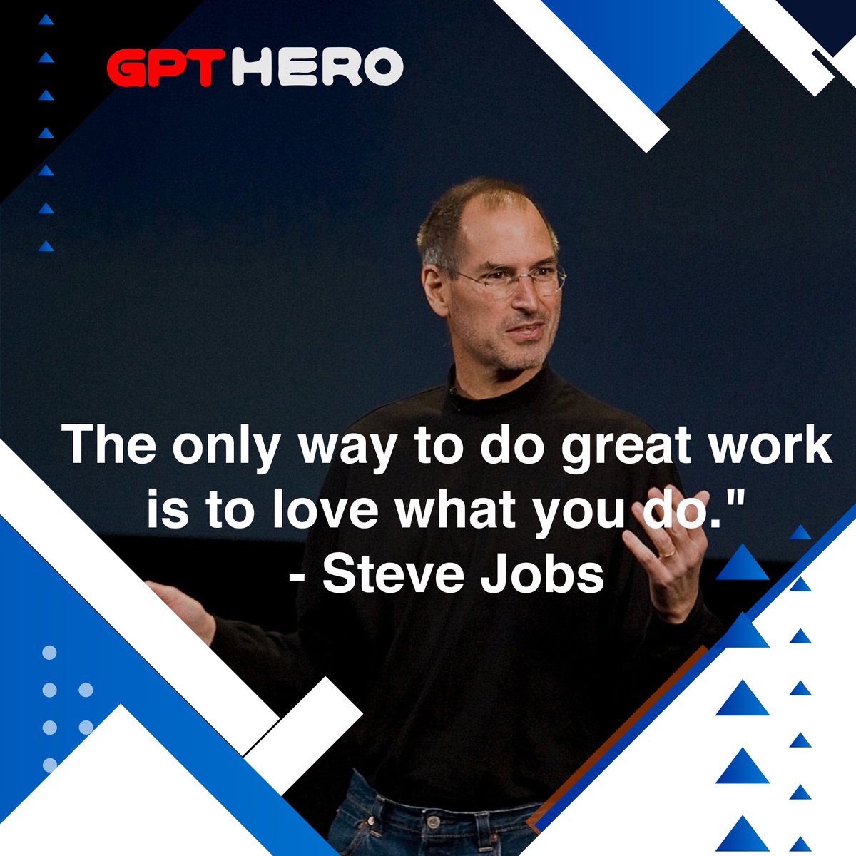 GPTHeroAI's tweet photo. "The only way to do great work is to love what you do." - Steve Jobs
.
Visit our website👉https://t.co/Z60VryFY6k
.
#GPTHero #WritingAssistant #Copyediting #WritingTips #OnlineTools #Productivity #CreativeWriting #ProfessionalWriting #LanguageModel #GrammarCheck #WritingGoals https://t.co/QGXqgTTP9B