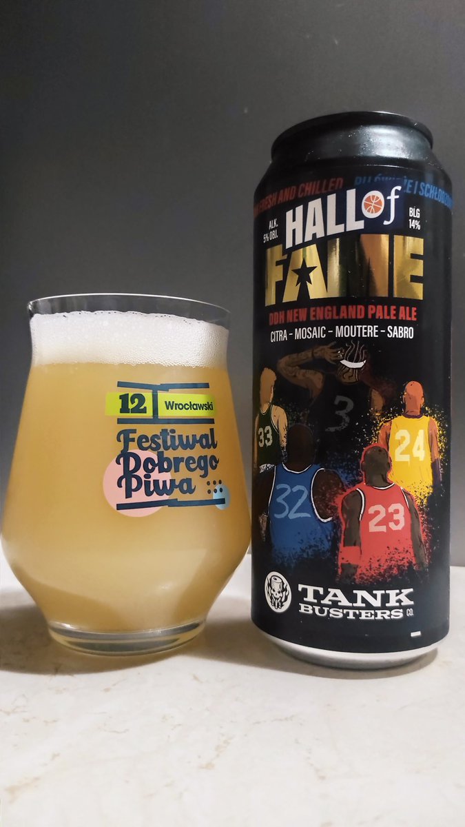 BojanowskiMarek's tweet photo. #297
πΊ Hall Of Fame
π΅π± TankBusters
DDH New England Pale Ale
Alk. 5.0%
Ekst.wag. 14.0
3.5/5
#craftbeer #polishbeer #paleale #NewEngland #piwokraftowe #browar #TankBusters #DDH #beergeak #beerpics #wroclaw https://t.co/osVwIqepD2