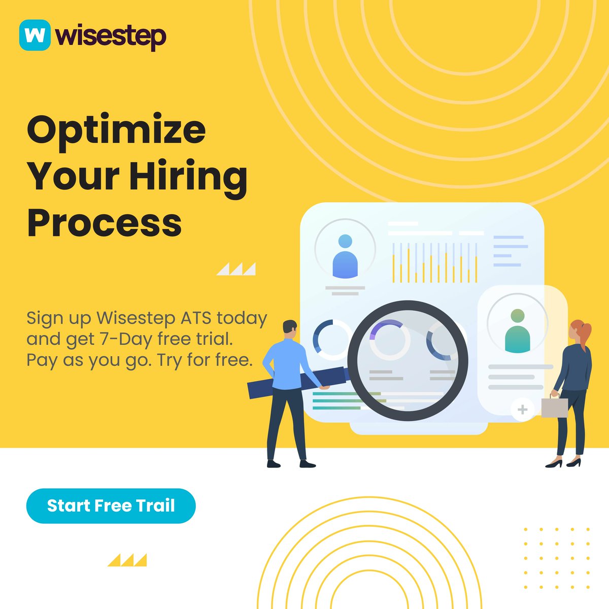 Are you tired of managing multiple job boards? With Wisestep ATS, you can post job openings to multiple platforms with just a few clicks.

Book a demo now to know more about Wisestep ATS

buff.ly/3SywYr8

 #recruitment #jobboards #hiring #WisestepATS #humanresources