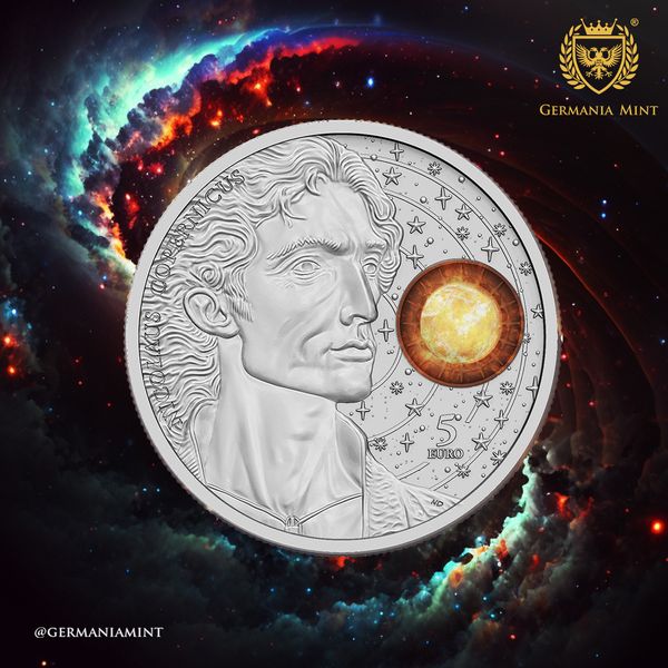 MaltaCoinCentre's tweet photo. 📷 He stopped the Sun and moved the Earth 📷
Introducing the 2023 Malta #Copernicus 5 Euro 1 oz BU - the first coin from a collection celebrating 550th birthday of the father of modern astronomy 📷
Coming later this year from #GermaniaMint & #Maltacoincentre 📷 https://t.co/GfDvZrWaWX