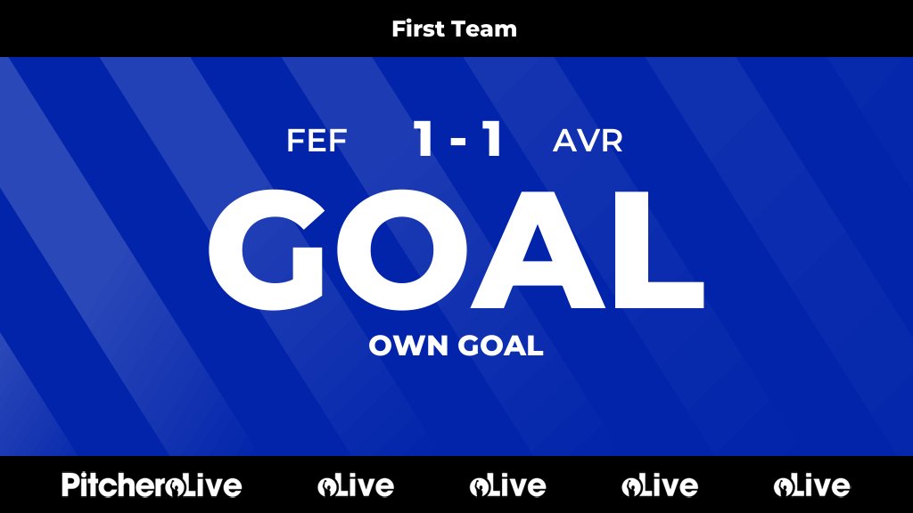 22': Own goal conceded by Fefa
#FEFAVR #Pitchero
pitchero.com/clubs/avrofoot…