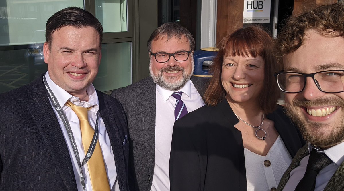 South Staffs Lib Dems (@sstaffs_libdems) on Twitter photo The first Lib Dem group on <a href="/south_staffs/">South Staffordshire Council</a> since 1995 arriving for their first council meeting. Proud to be here for our residents, The first Lib Dem group on <a href="/south_staffs/">South Staffordshire Council</a> since 1995 arriving for their first council meeting. Proud to be here for our residents,