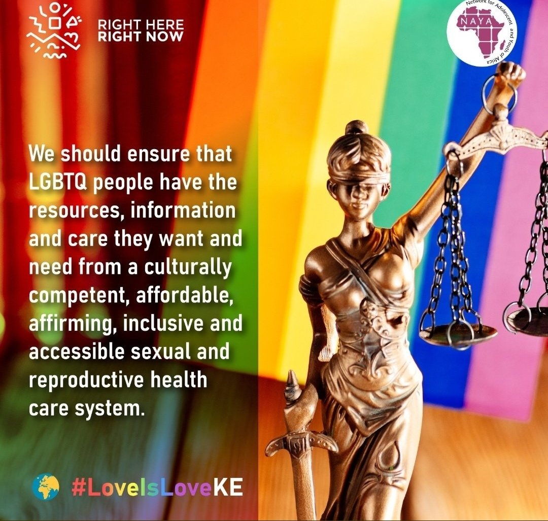 Denying #LGBTIQ persons right to enjoy quality health care is denying them their human rights.
#LoveIsLoveKE
#IDAHOBIT
@NAYAKenya
@CSA_Kenya
@Galck_ke