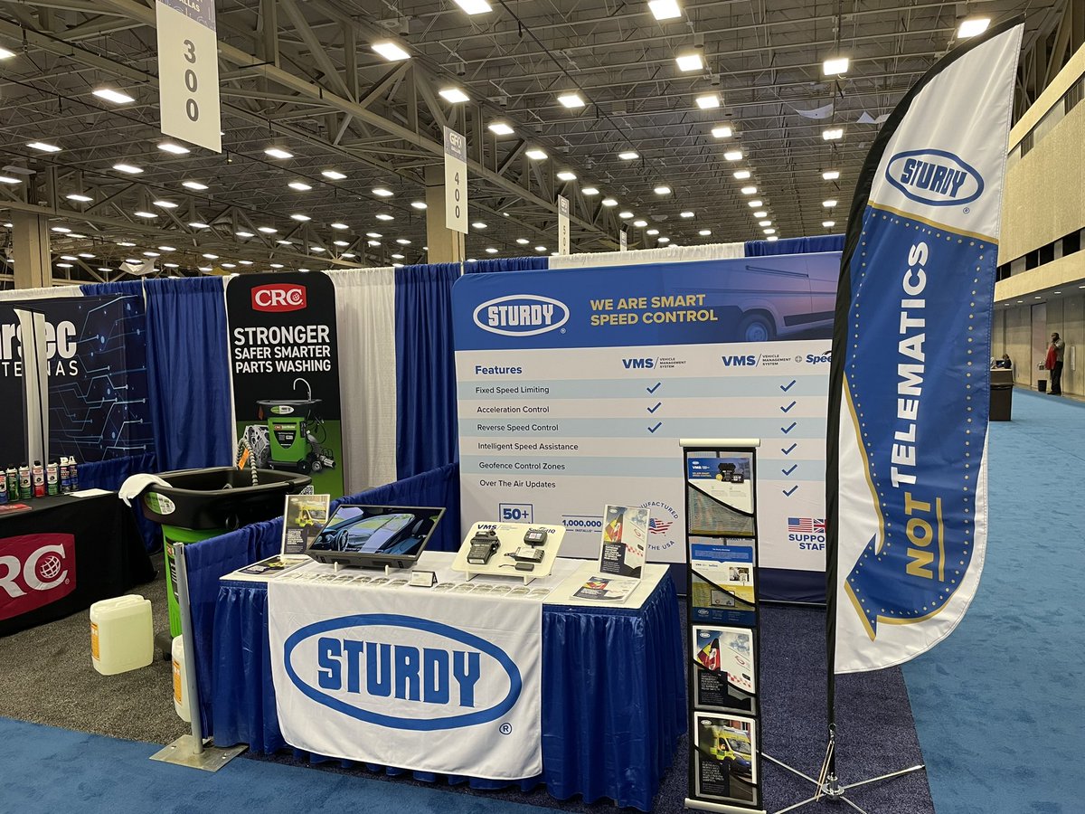 Sturdy is at GFX in Dallas, TX today spreading the news about intelligent speed assistance and it’s benefit for fleets. Come see us at both 201. #VisionZero #RoadSafety #fleetnews