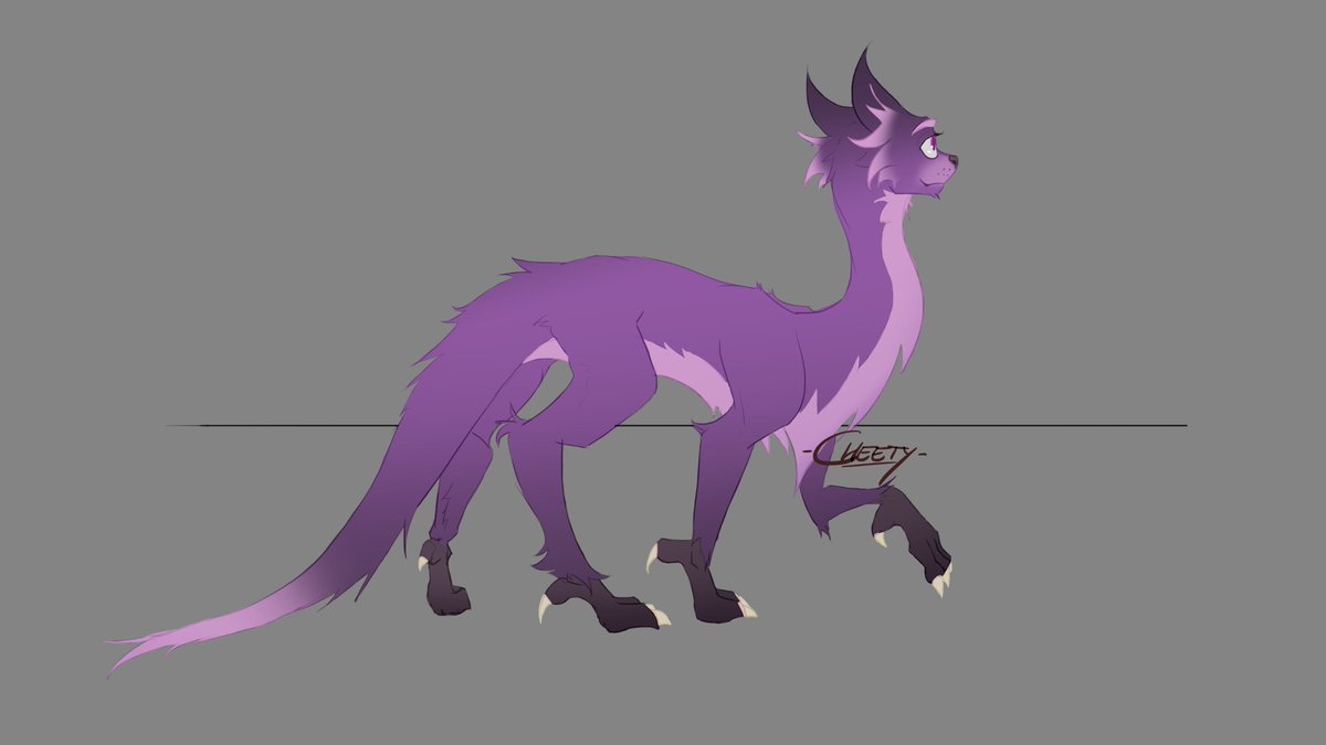 CheetDah's tweet photo. Allow  me to introduce Potassio to you! They're a mix of dog, ferret,  and- well, who knows. They're confident and friendly, except when  they're sleepy. They are a creature with  mysterious origins. Less mysterious, however, is their obsession with cuddles.

#digitalart #drawing https://t.co/57jRiuLOkL