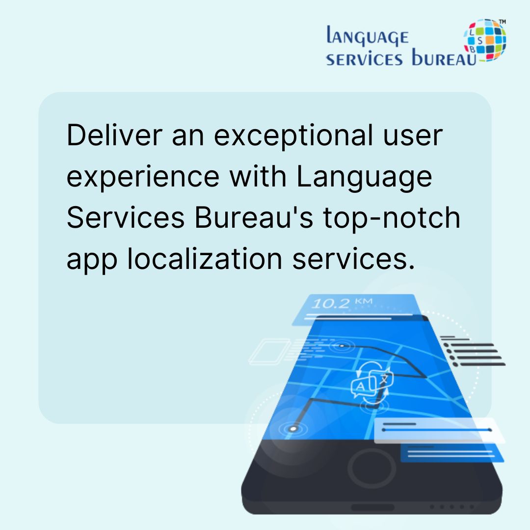 Expand your reach globally and in India, by providing a seamless user experience with our expert app #localization services. Let Language Services Bureau take your app to the next level! #applocalization #localizationservices #languageservices #userexperience