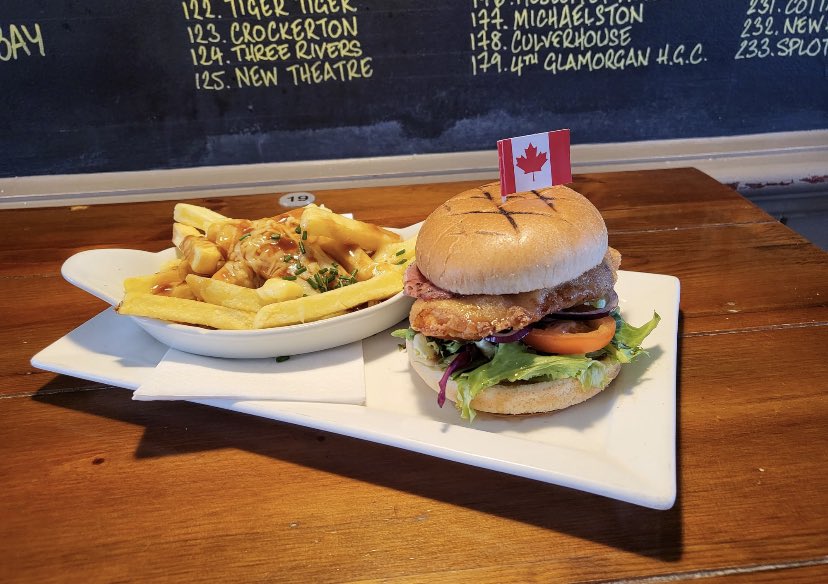 Fancy a Burger? Try our Homemade International Burgers of the Month before it’s says bye this week…
Lebanese 🇱🇧 Lamb Mince Tzatziki &amp; Humous…
Next week we go again with the Canadian 🇨🇦 
Buttermilk Chicken, Bacon &amp; Maple Syrup…