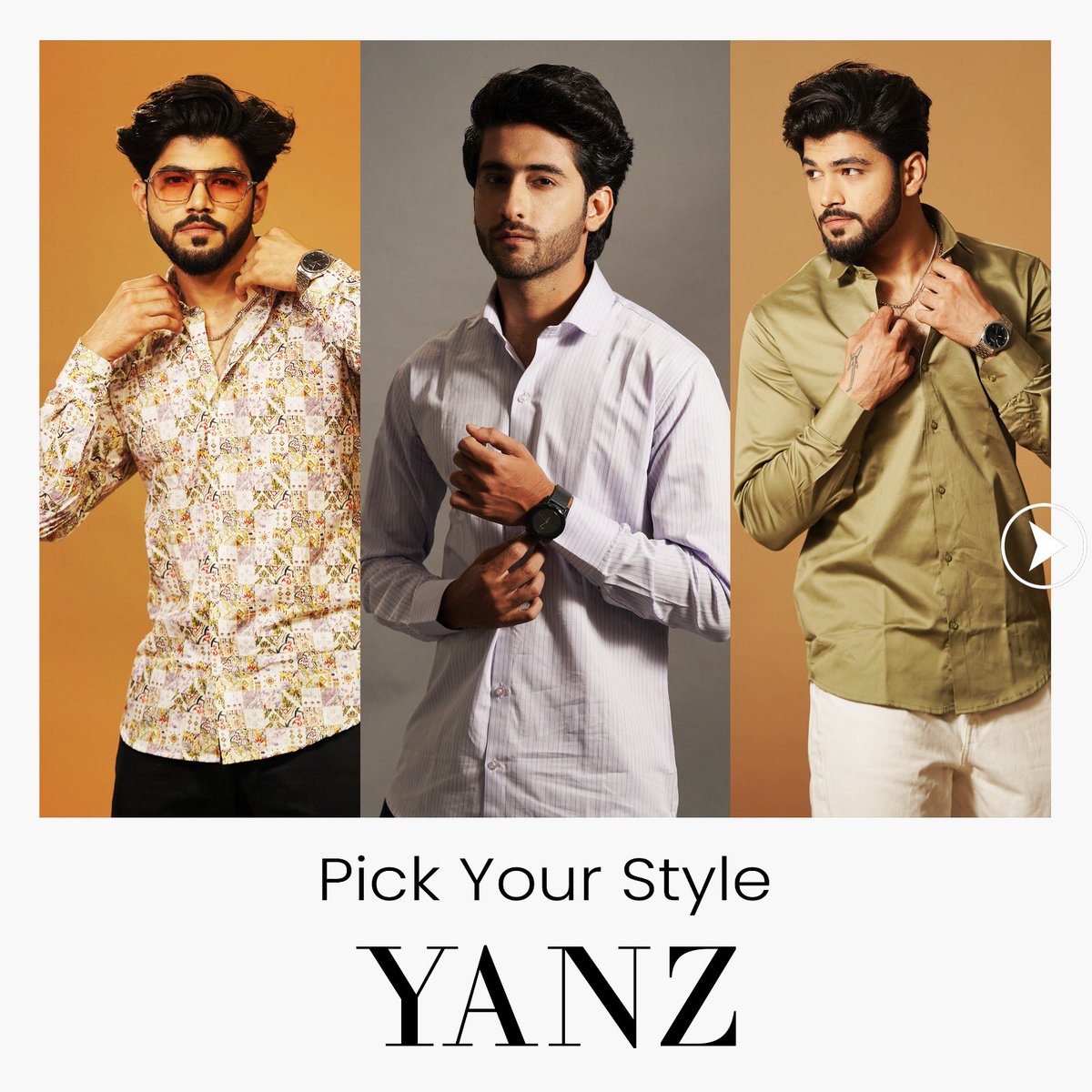 getYANZed's tweet photo. Let us know your pick in comments section below👇

#yanz #pickyourstyle #whatsyourpick #commentbelow #menshirts #menfashion https://t.co/zuCQpKsaNY