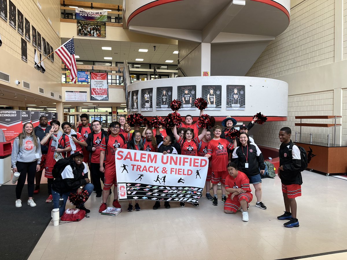 UNIFIED TRACK & FIELD STATE CHAMPIONSHIPS SEND-OFF! 🔴🏆⚫️ #playunified #choosetoinclude #unifiedgeneration