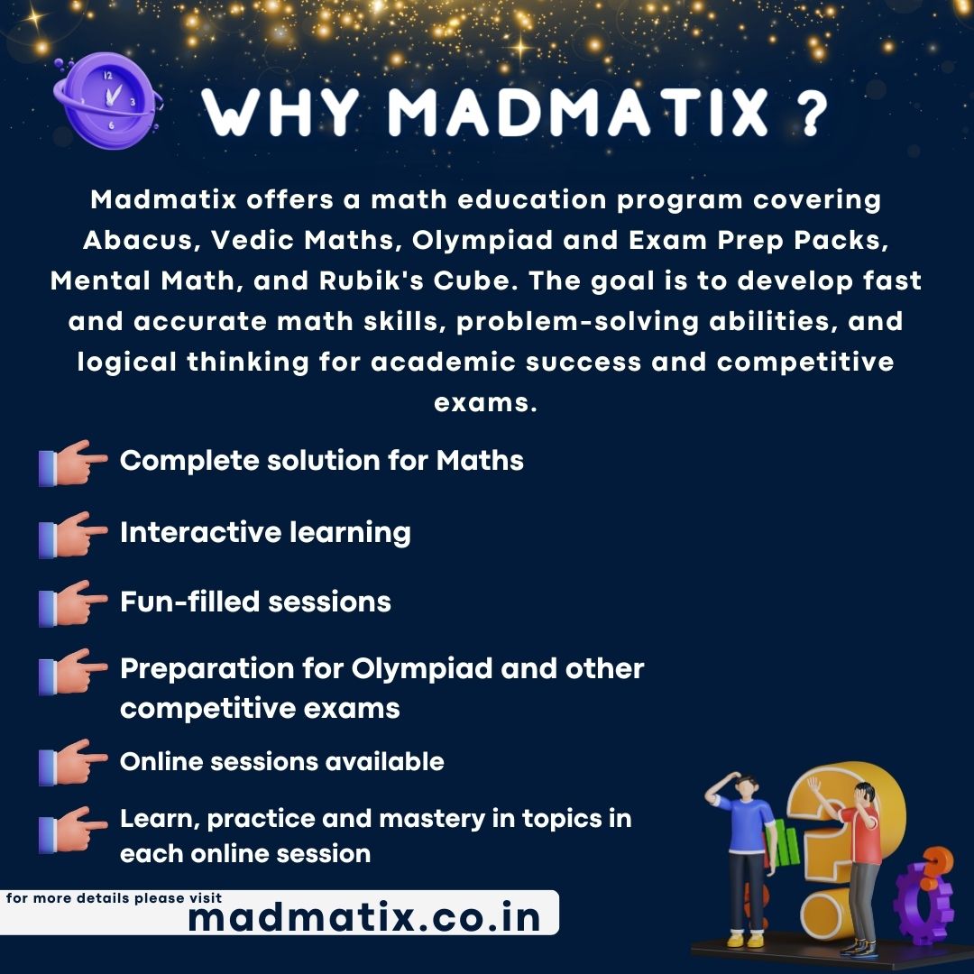 Unlock your child's mathematical potential with MadMatix! 🚀 Let's make math fun and engaging while building a strong foundation for future success. Join us on this exciting learning journey today! #MadMatix #MathIsFun #UnlockPotential #EducationReimagined #MathIsFun