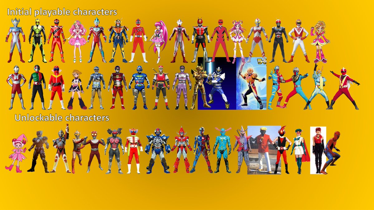 ChristianElumb7's tweet photo. An Idea for a NEW Tokusatsu Crossover Video game: Tokusatsu Cross Tag Battle
This will be a 2D Crossover Fighting game with the gameplay being very much similar to BlazBlue: Cross Tag Battle
Here's the roster I got for Tokusatsu Cross Tag Battle
#tokusatsu #crosstagbattle https://t.co/lm121VxchU