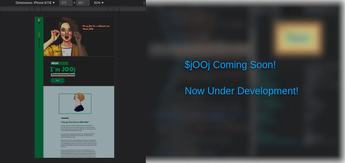 $jOOj New MemeCoin Under Development Now!

Coming Soon Cmplete Any Works.!

Max Supply:  10,000,000
Total Supply: 10,000,000

#bitcoin #Ethereum #OKX #binance #PEPE #SHIB #Solana #DogecoinToTheMoon