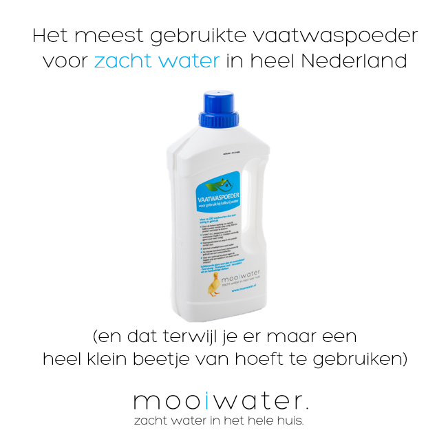 We zijn er trots op dat het 'Mooiwater Vaatwaspoeder voor zacht water' het meest gebruikte vaatwaspoeder voor zacht water in Nederland is. Wil je er meer over weten of het zelf ook in huis halen? 

Zie: mooiwater.nl/vaatwaspoeder-…
