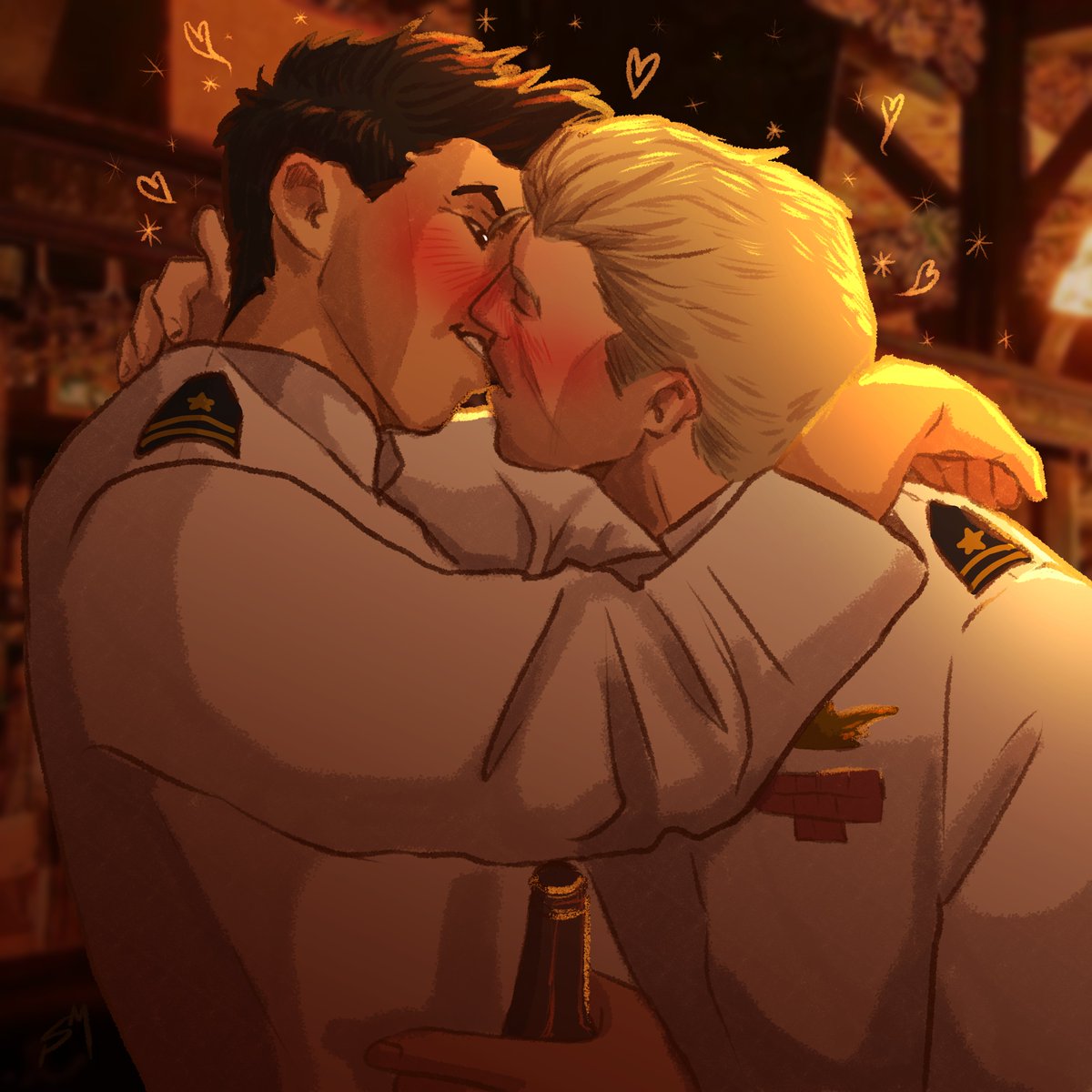🐺🧊
Drunken bar kisses
#TopGun #Fanart #Icemav #Maverick #Iceman