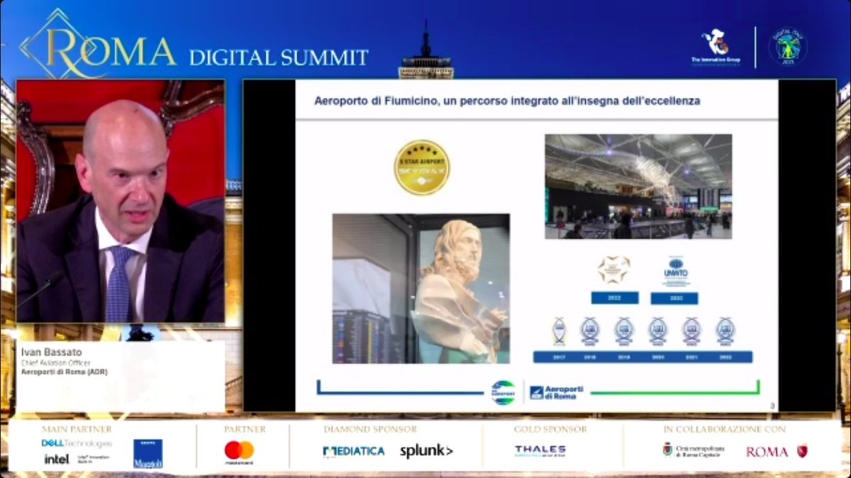 Aeroporti di Roma, in vista di eventi come il Giubileo, si prepara a contribuire al rilancio e allo sviluppo della città di Roma, nonché del turismo in Italia, progettando e costruendo un aeroporto del futuro Ivan Bassato, Chief Aviation Officer, @AeroportidiRoma #RomaDigitale