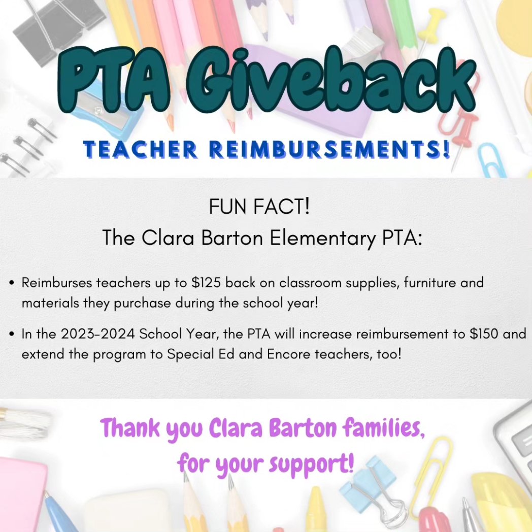 Clara Barton PTA tweet media