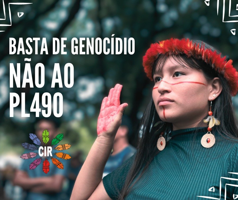 CIR_oficial's tweet photo. O direito à terra é um direito constitucional e originário. 

#Não ao PL 490
#Naoaomarcotemporal https://t.co/quNaYFEE21