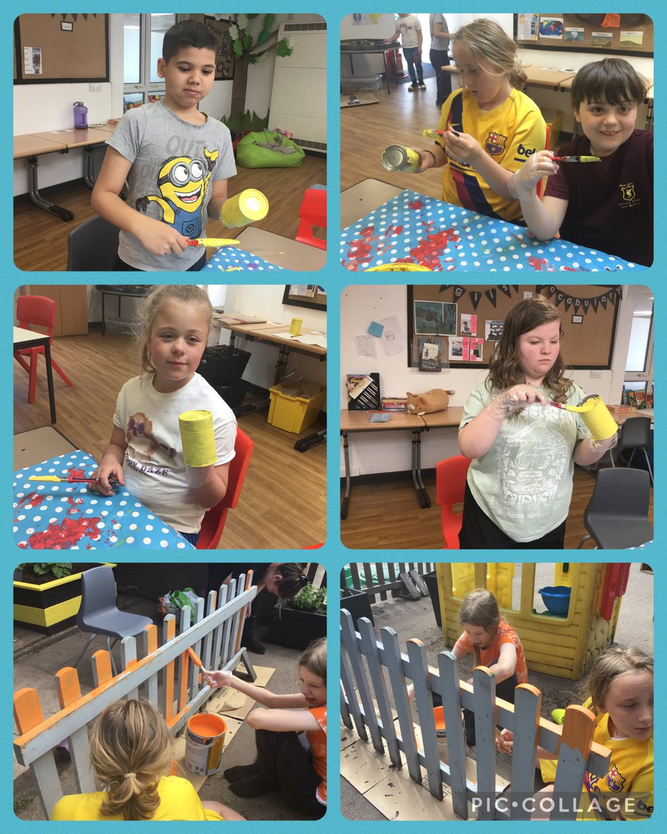 ricelaneoak's tweet photo. Painting our sensory garden. https://t.co/NFGeBsyW8y