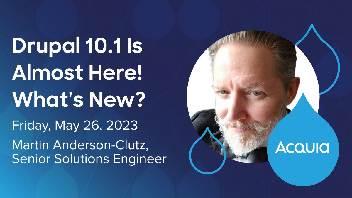 acquia's tweet image. Don&apos;t miss #EvolveDrupal, @evolvingweb&apos;s event in #Montreal! #Drupal Super Hero @mandclu will unveil new innovations for Drupal, including #ChatGPT and #Drupal10. Reconnect with the #DrupalCommunity and secure your spot! bit.ly/3WaOPGq