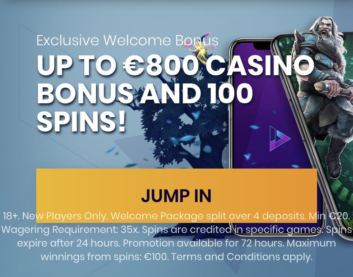 Join CasiPlay to get Exclusive Welcome Bonus up to €800 &amp; 100 Spins

Claim bonus: 


