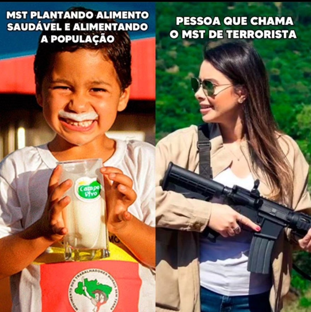 O MST já assentou cerca de 450 mil famílias em todo o BR. Imagine o tamanho do problema se, ao invés de plantar e produzir alimentos limpos e livres de agrotóxicos, o movimento estivesse orientado pela filosofia bolsonarista que seduz parte das nossas classes mais abastadas...