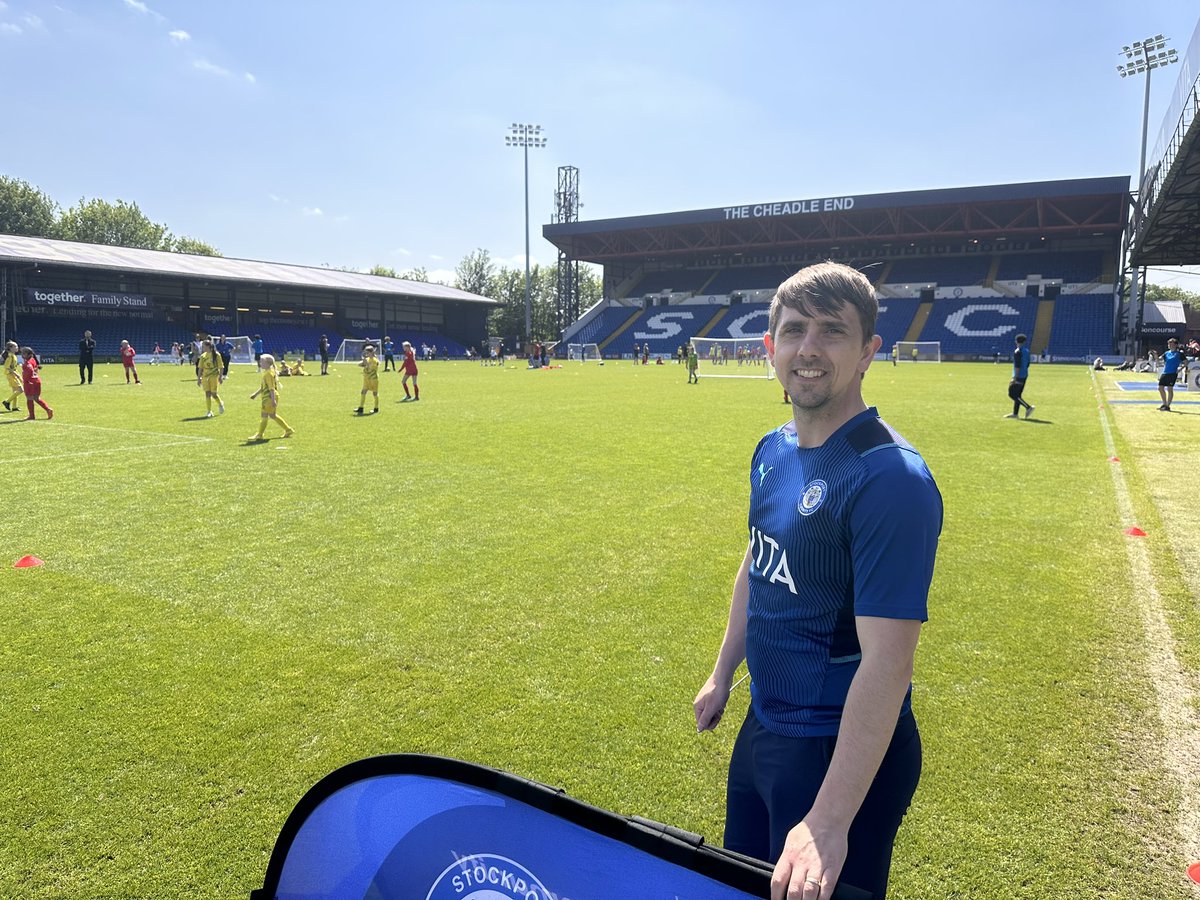 Thanks to Matthew Bailey (who we are lucky to have as a school governor) and the Stockport community trust  <a href="/SCFCCommunity/">Stockport County Community Trust</a> for such a great day with the academy coaches enjoying a girls football tournament. <a href="/SCFCFootballEd/">Stockport County Football Education</a>