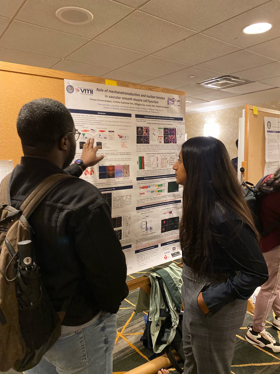 Deepa Suryanarayan (@deepasnarayan) on Twitter photo so excited to share my first time being part of organizing the 7th Annual Scientific Retreat for the MGDB-CBMP-ISB PhD programs <a href="/somgradpitt/">Pitt School of Medicine Graduate Studies</a>
It was an honor to host <a href="/ArunSharmaPhD/">Arun Sharma</a> as our keynote speaker.
And also my first poster presentation! <a href="/GomezLabPitt1/">GomezLab@Pitt</a> <a href="/Krispy_ed/">Dr. Cristina Espinosa-Diez ๐ฉ๐ผโ๐ฌ๐งฌโ๏ธ๐โโฌ๐</a> so excited to share my first time being part of organizing the 7th Annual Scientific Retreat for the MGDB-CBMP-ISB PhD programs <a href="/somgradpitt/">Pitt School of Medicine Graduate Studies</a>
It was an honor to host <a href="/ArunSharmaPhD/">Arun Sharma</a> as our keynote speaker.
And also my first poster presentation! <a href="/GomezLabPitt1/">GomezLab@Pitt</a> <a href="/Krispy_ed/">Dr. Cristina Espinosa-Diez ๐ฉ๐ผโ๐ฌ๐งฌโ๏ธ๐โโฌ๐</a>