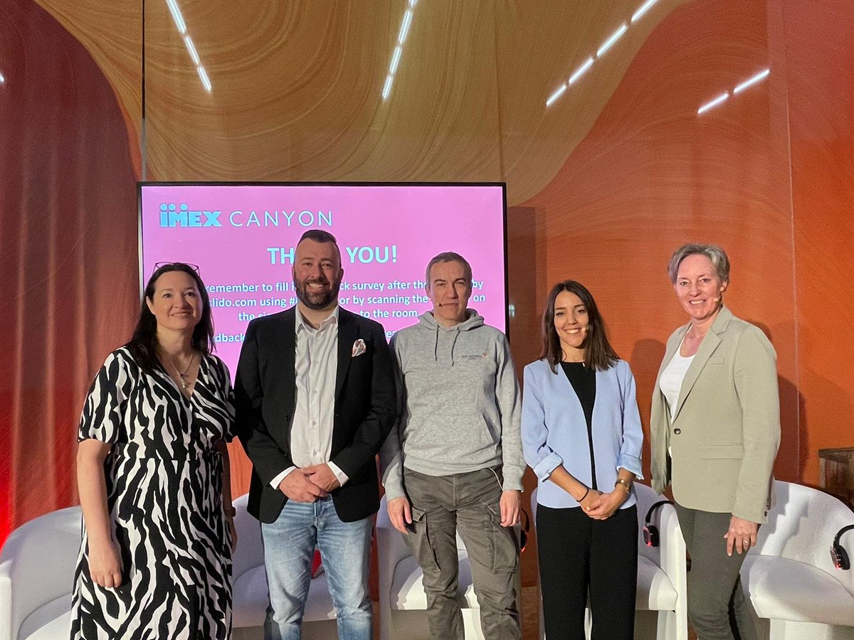 ErinVera1's tweet photo. Let's be sincere, travelling is a key source #businessevents emissions. Inevitably, how to decarbonise #aviation was a key question @IMEX_Group

💡There is no silver bullet but a combination of measures that we can take now: #FlyLess while we invest in #SAF to be ready at scale https://t.co/gIOI5j7AJJ
