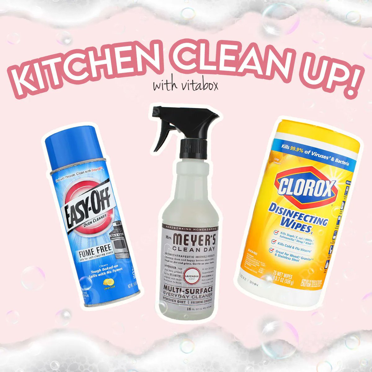 vitabox's tweet photo. Cleaning your kitchen can be quite the painstaking task, but at Vitabox we offer the best deals on all of the best products to make kitchen cleanup fast and easy!🧼💙 https://t.co/hvpKxJDnaq