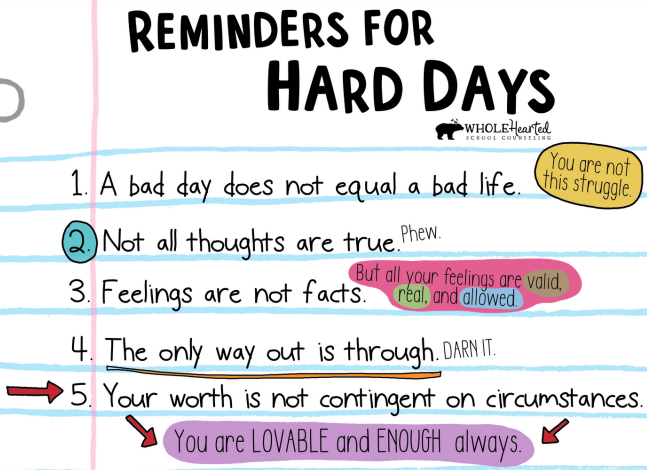 As we approach the end of the year, sometimes it feels like each day keeps getting harder &amp; harder and we start the infamous countdown to the last day of school. Here are some reminders for these hard days to help get through the final days! #MOSchoolPsychsCan #MentalHealthMonth