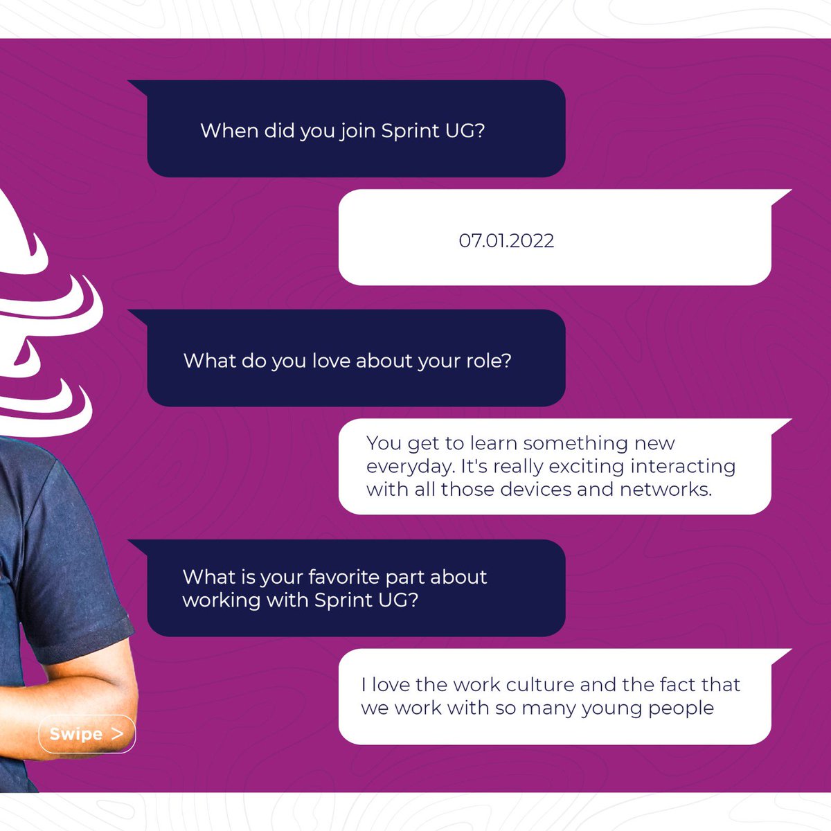 MwizaSophy's tweet photo. A chat with @aggytwesy . Who’s a Networks and Cybersecurity Engineer from @SprintUg .

Agnes reminds all @SprintUg customers that they made the right choice 😊 https://t.co/SAA3WKmnBR