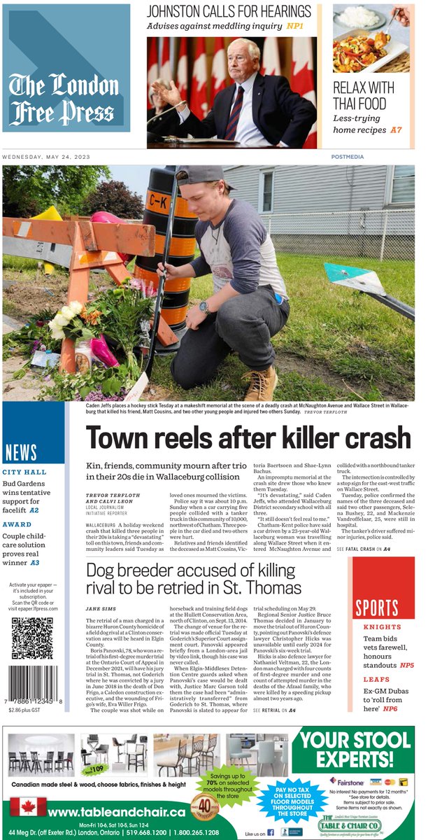 London Free Press on Twitter "FrontPageNews ldnont"