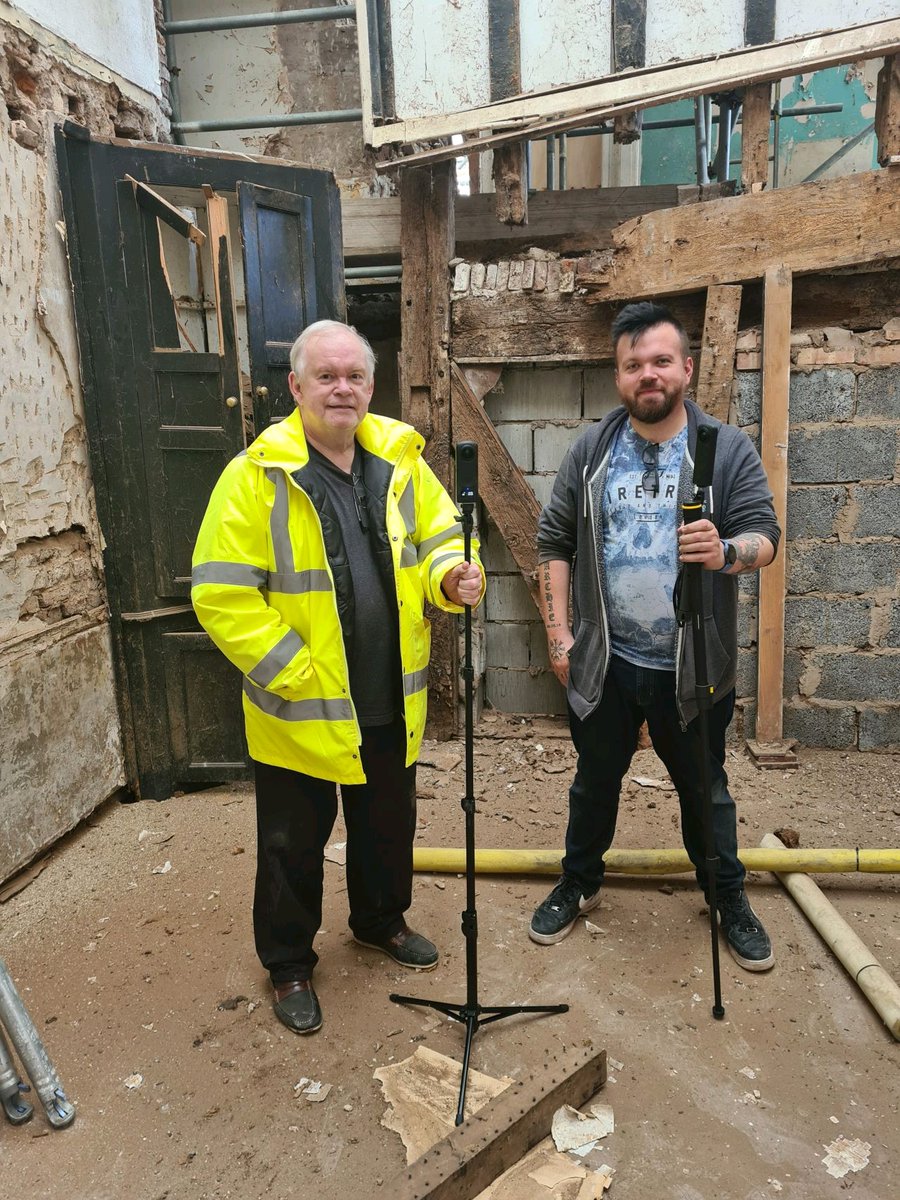 We were delighted to welcome @profbobstone and the Virtual Reality team to Willow Court to show them some of the newly uncovered historic features. We can't wait to see their VR recreations, they are adding a fantastic dimension to the project.
#virtualreality #digitalheritage