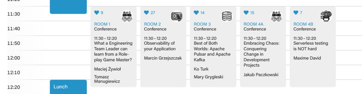 MGrzejszczak's tweet image. Hey 👋 Who is going to @DevoxxPL next week? My presentation is on the first day at 11:20 in Room 2. Join me if you want to listen about #DistributedTracing #Observability cc @MicrometerIO #Java @springboot