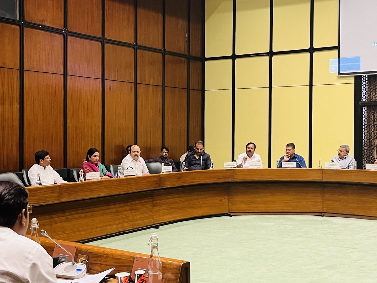 KDanishAli's tweet photo. Today, attended the meeting of Committee on Estimates at Parliament House Annexe and reviewed various projects including Green Highways under the 'National Highways Development Project (NHDP). #CommitteeonEstimates  #NHDP #NationalHighways https://t.co/RyM6F0y5Sr